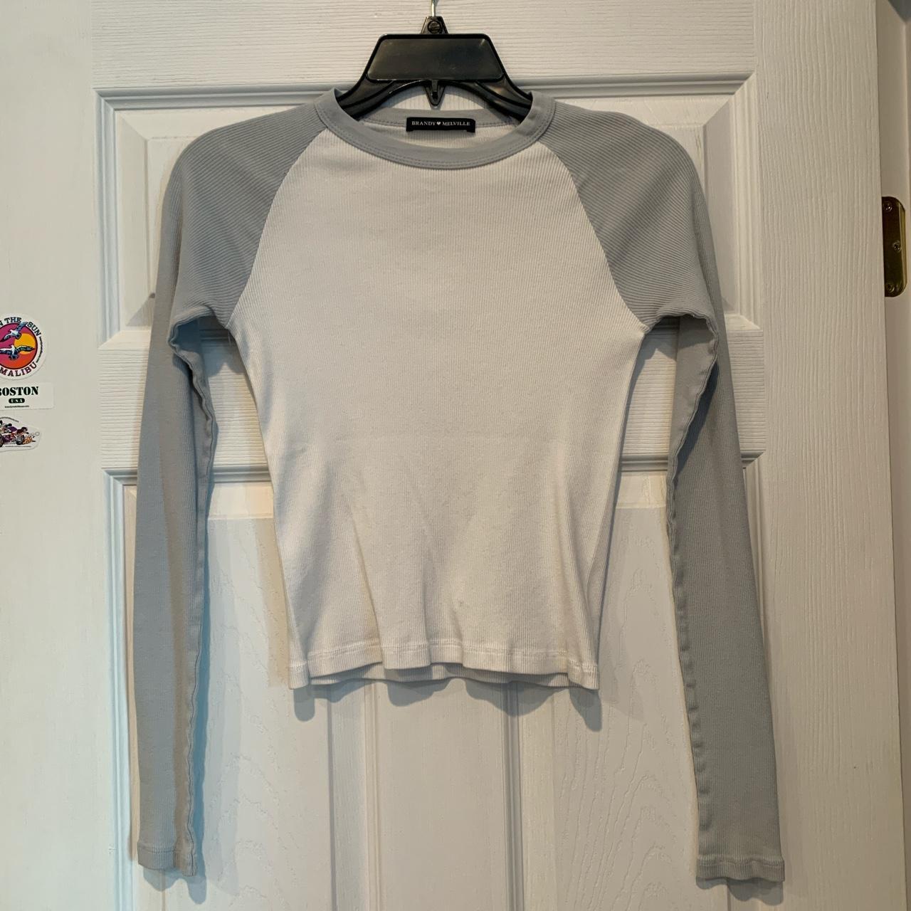 Brandy Melville long sleeve baseball tee. Bella top.... Depop