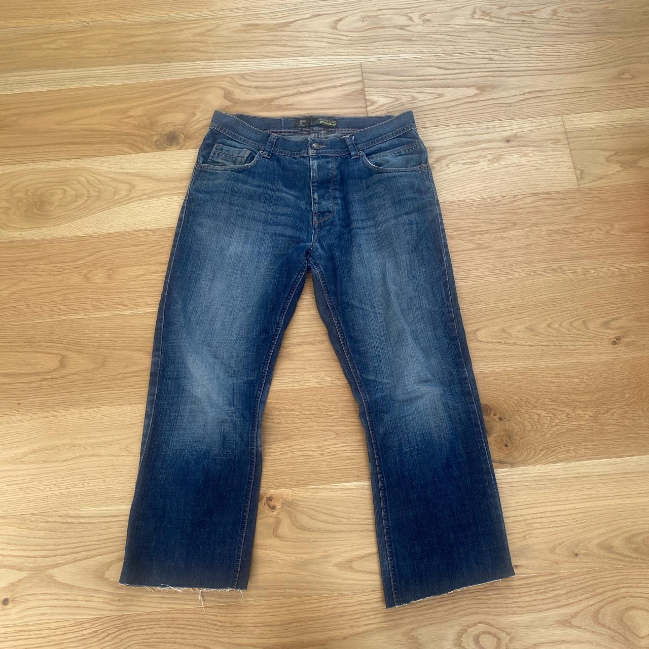 Baggy vintage jeans with nice 90s style fading,... - Depop