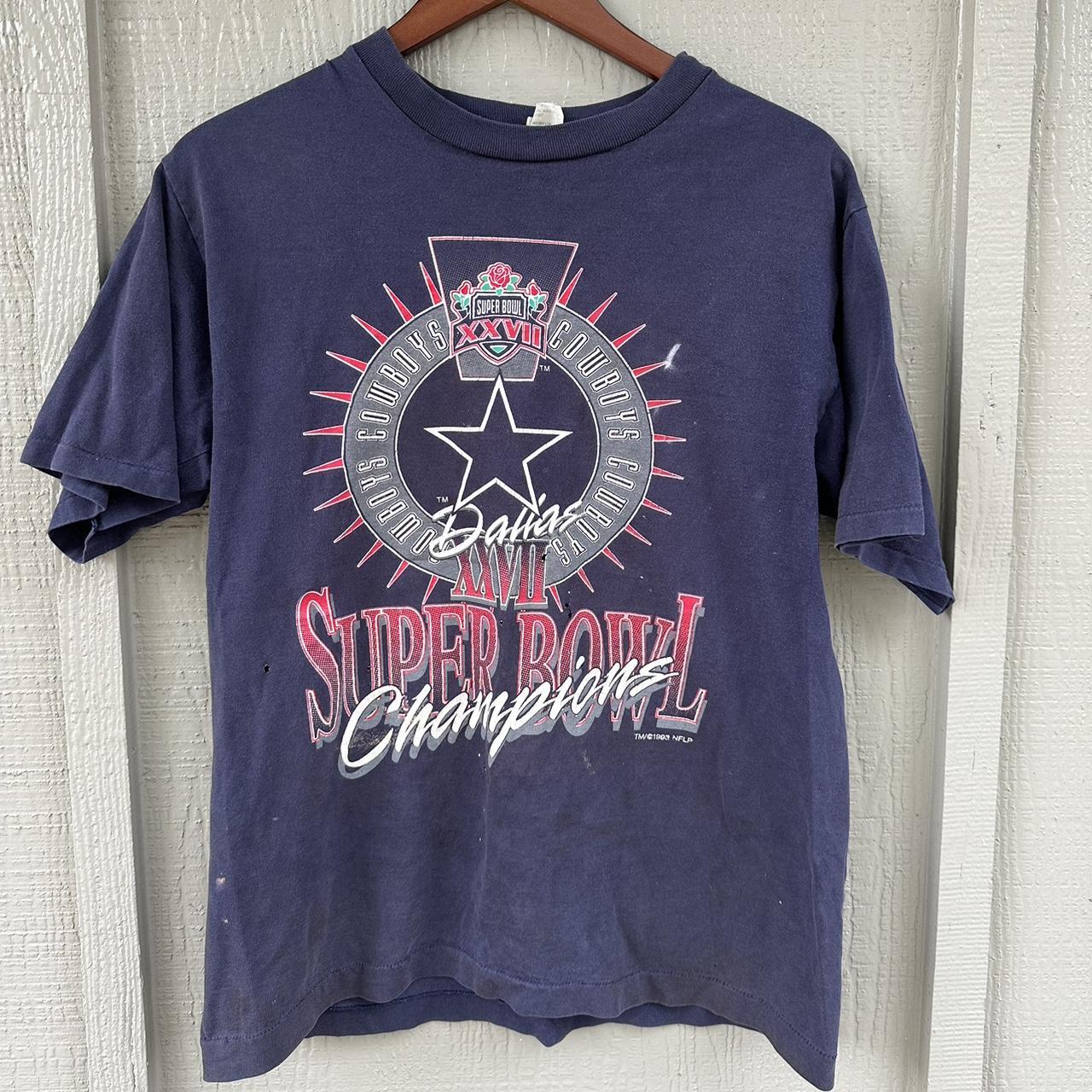 1993 Dallas Cowboys Super Bowl Champions Tee Single - Depop