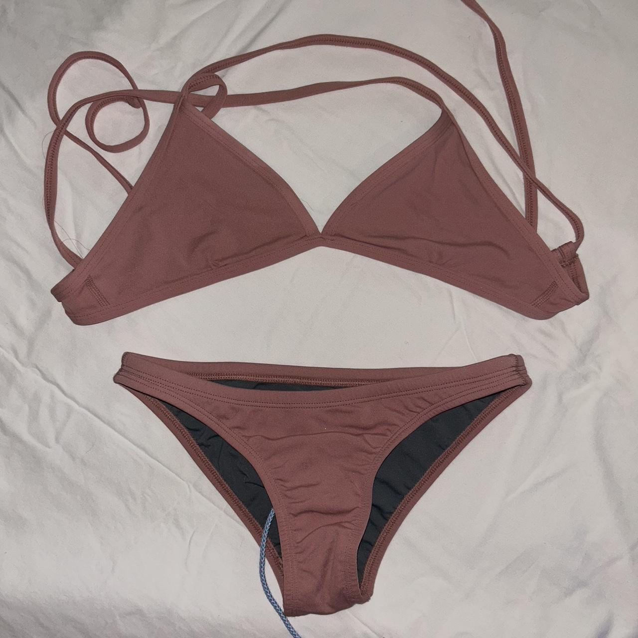 Jolyn Triangle Bikini Set Size M Worn 1 Time Dusty Depop