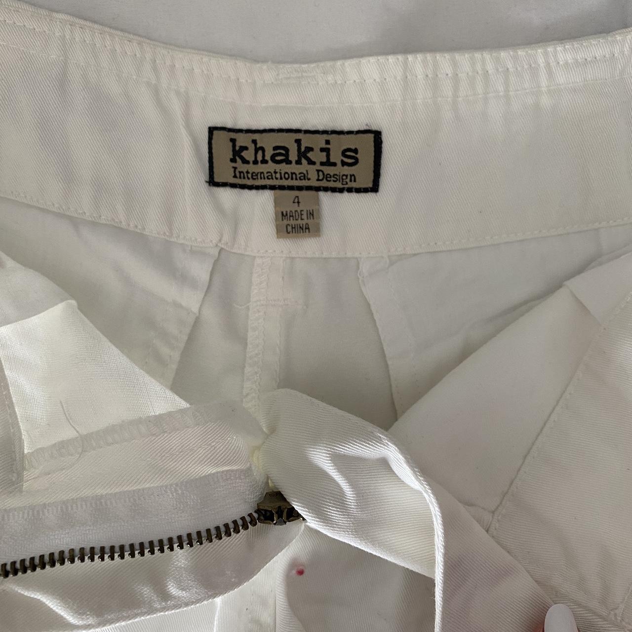 Khaki Krew Women's White Shorts (3)