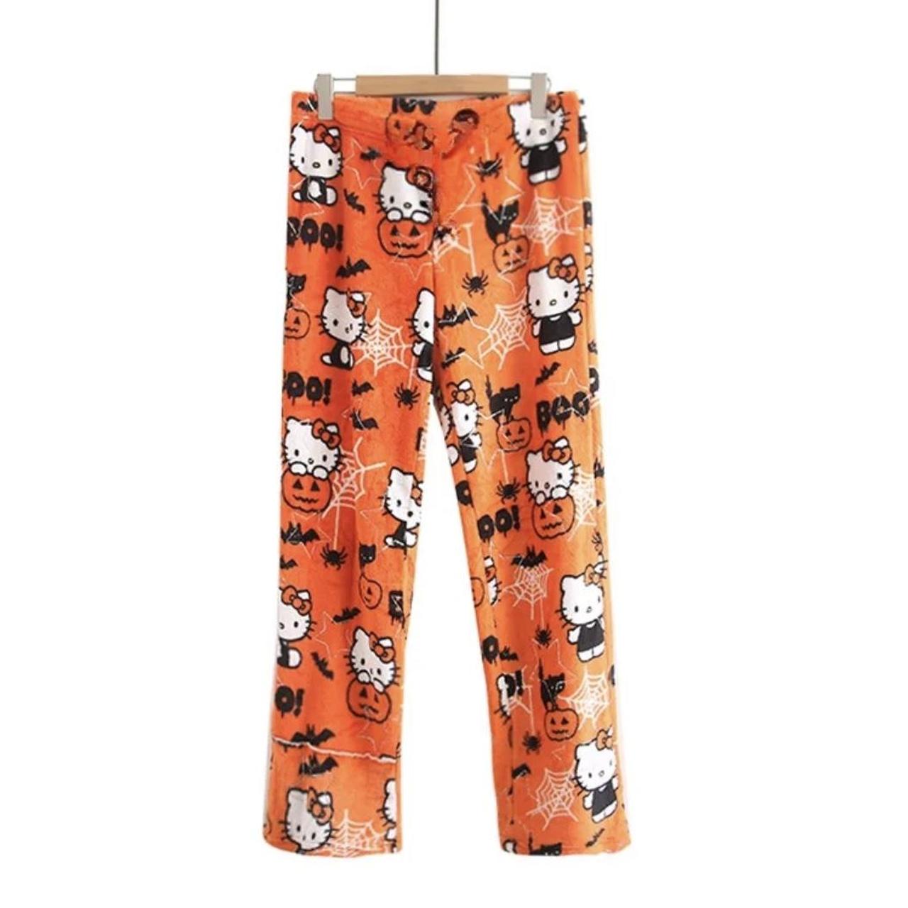 halloween hello kitty pajamas -sizes adult m-xl... - Depop