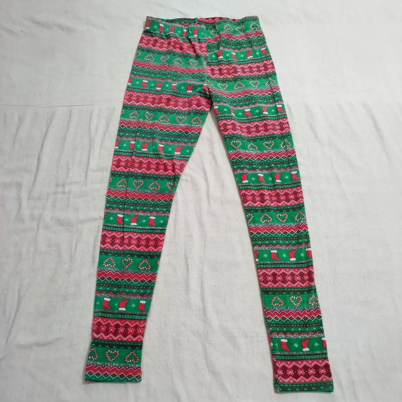 Brand: No Boundaries ugly Christmas fuzzy leggings - Depop