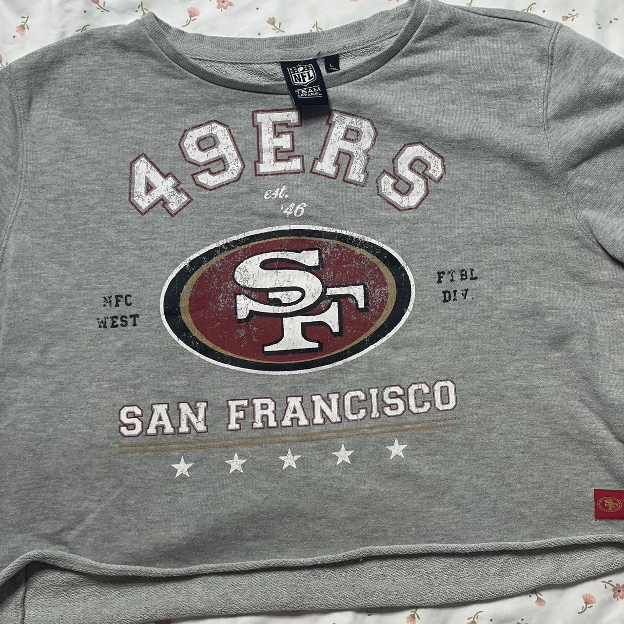 49ERS Crop Tee Size: Large feel free to ask - Depop
