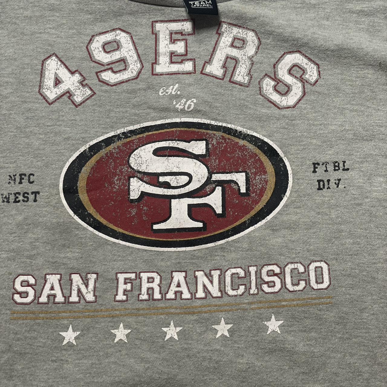 49ERS Crop Tee, Size: Large, feel free to ask