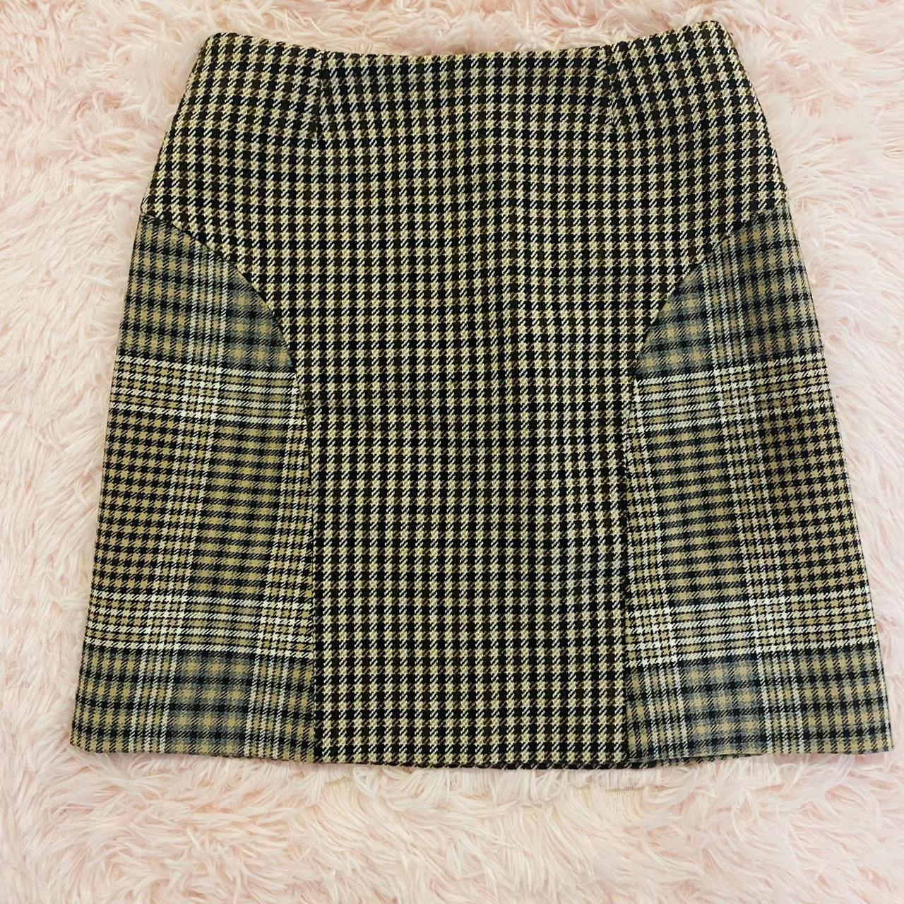 Maje Women's Tan and Brown Skirt Depop