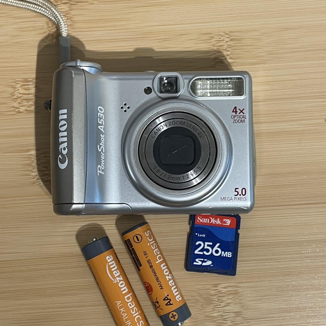 Canon Powershot A530 Digital Camera W Battery And Sd Depop