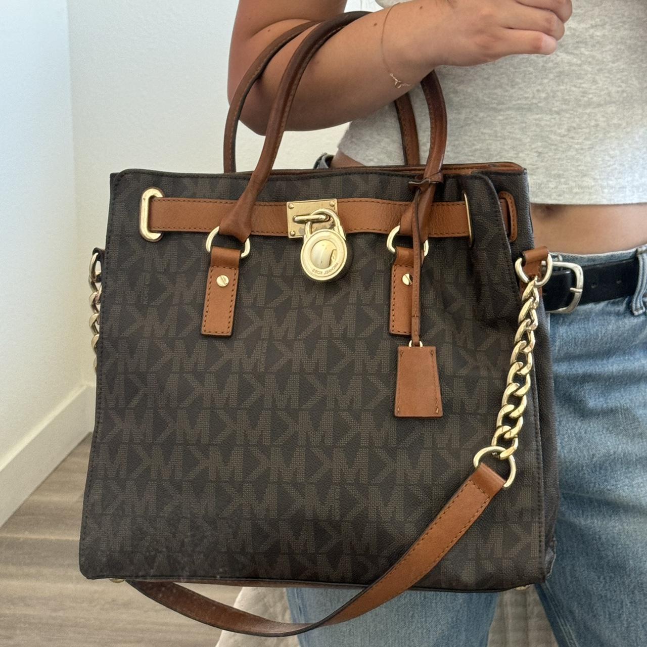 Michael Kors Monogram Purse Minor scuffs on lock Depop