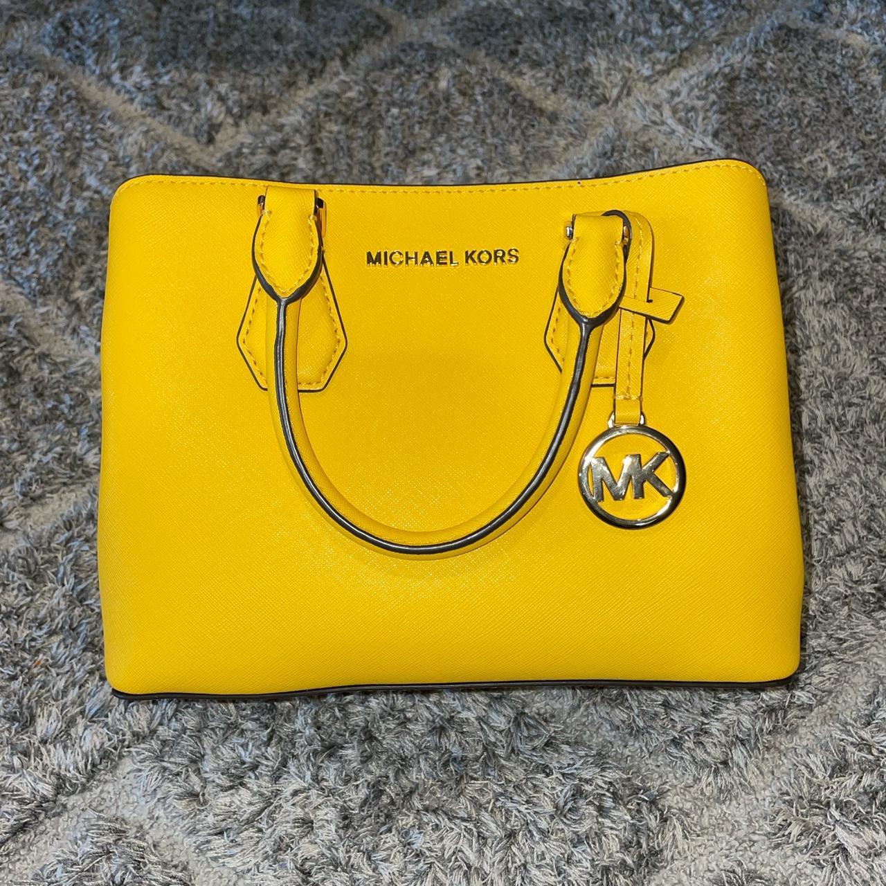 yellow Michael Kors crossbody originally Depop