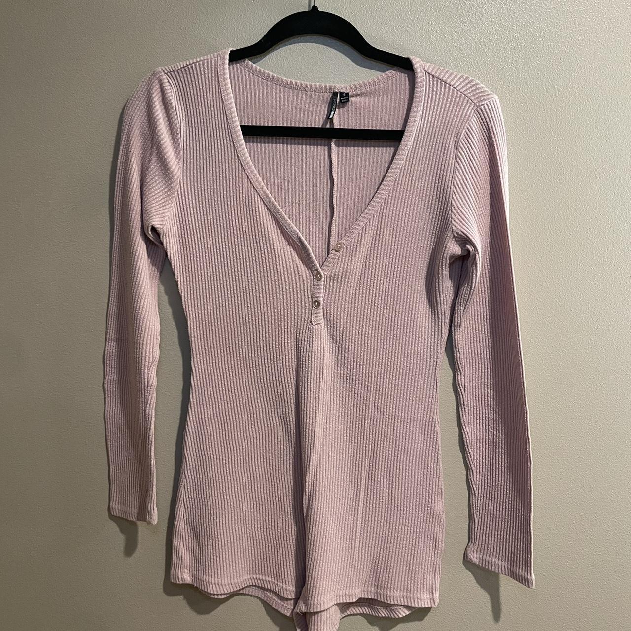 Fashionnova Pink Onesie PJ Size Small worn but... Depop