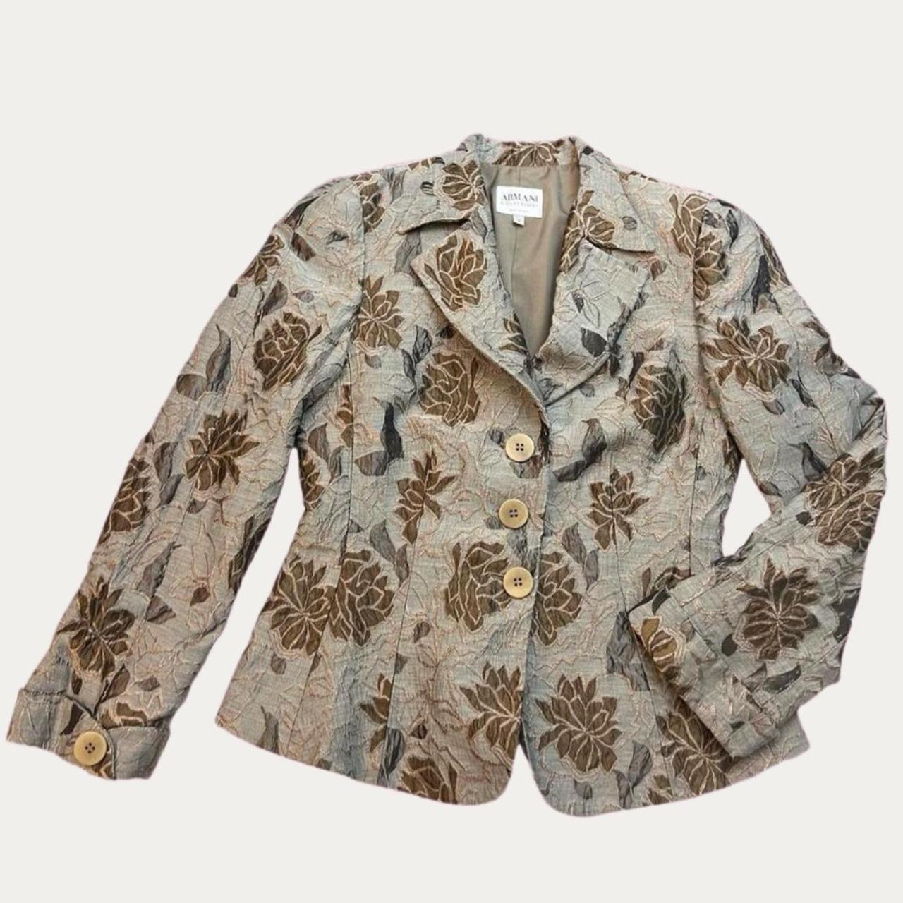 Vintage ARMANI COLLEZIONI Floral Print Bell Depop