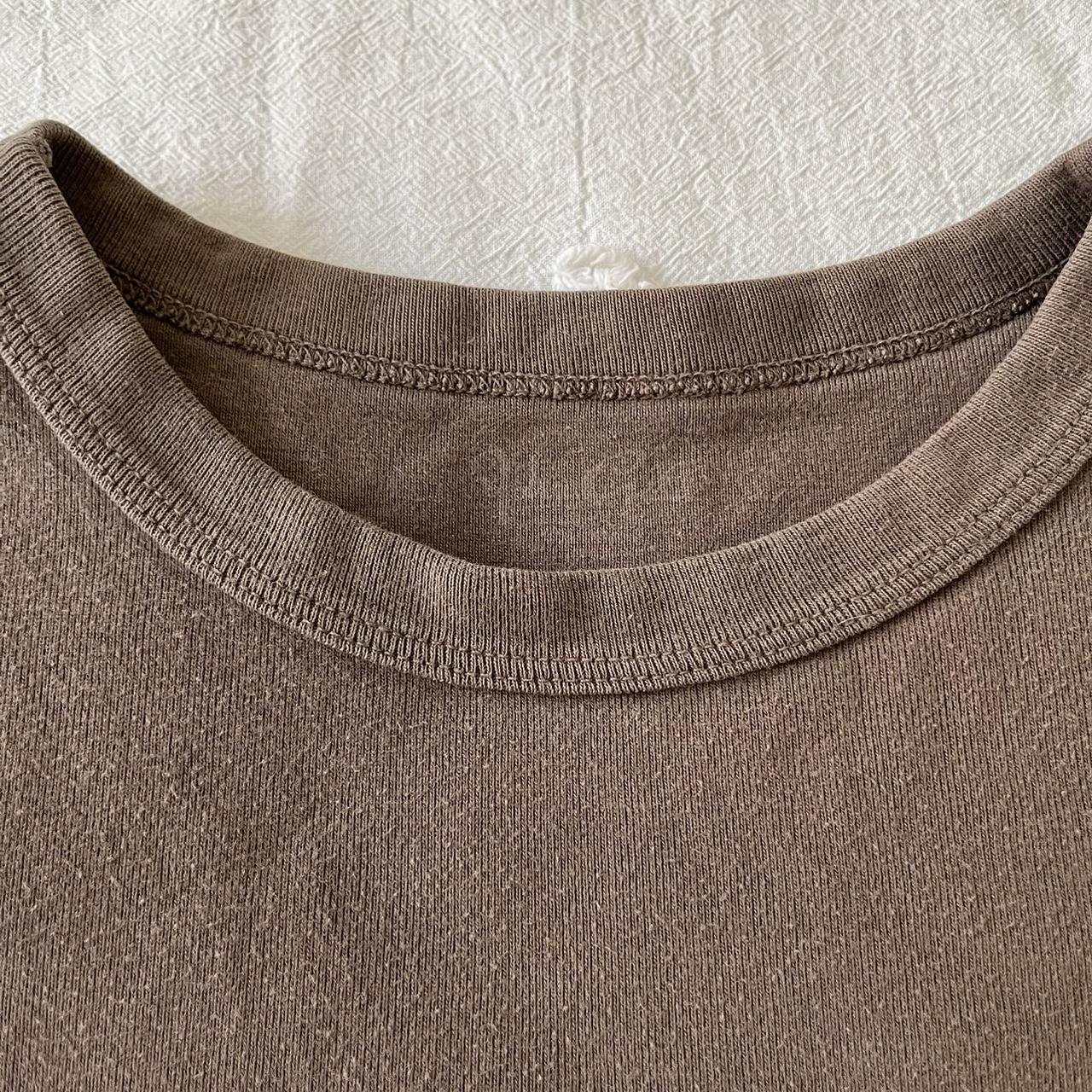 Brandy Melville Women's Brown Croptop Depop