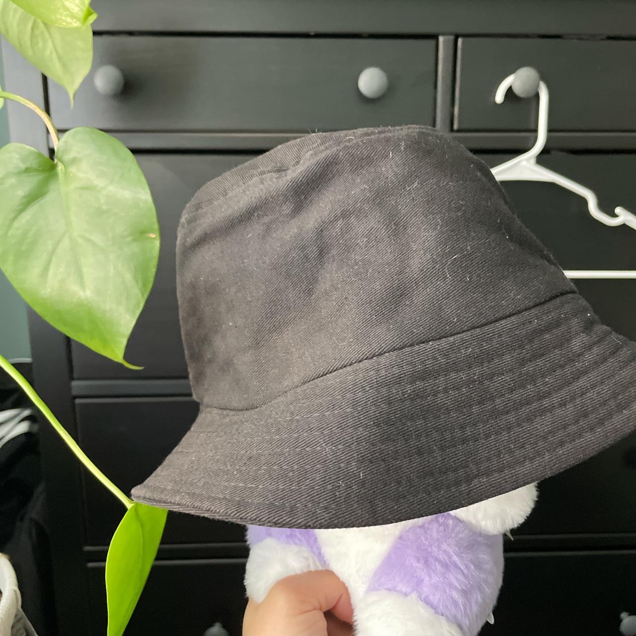 Black Bucket Hat - Depop