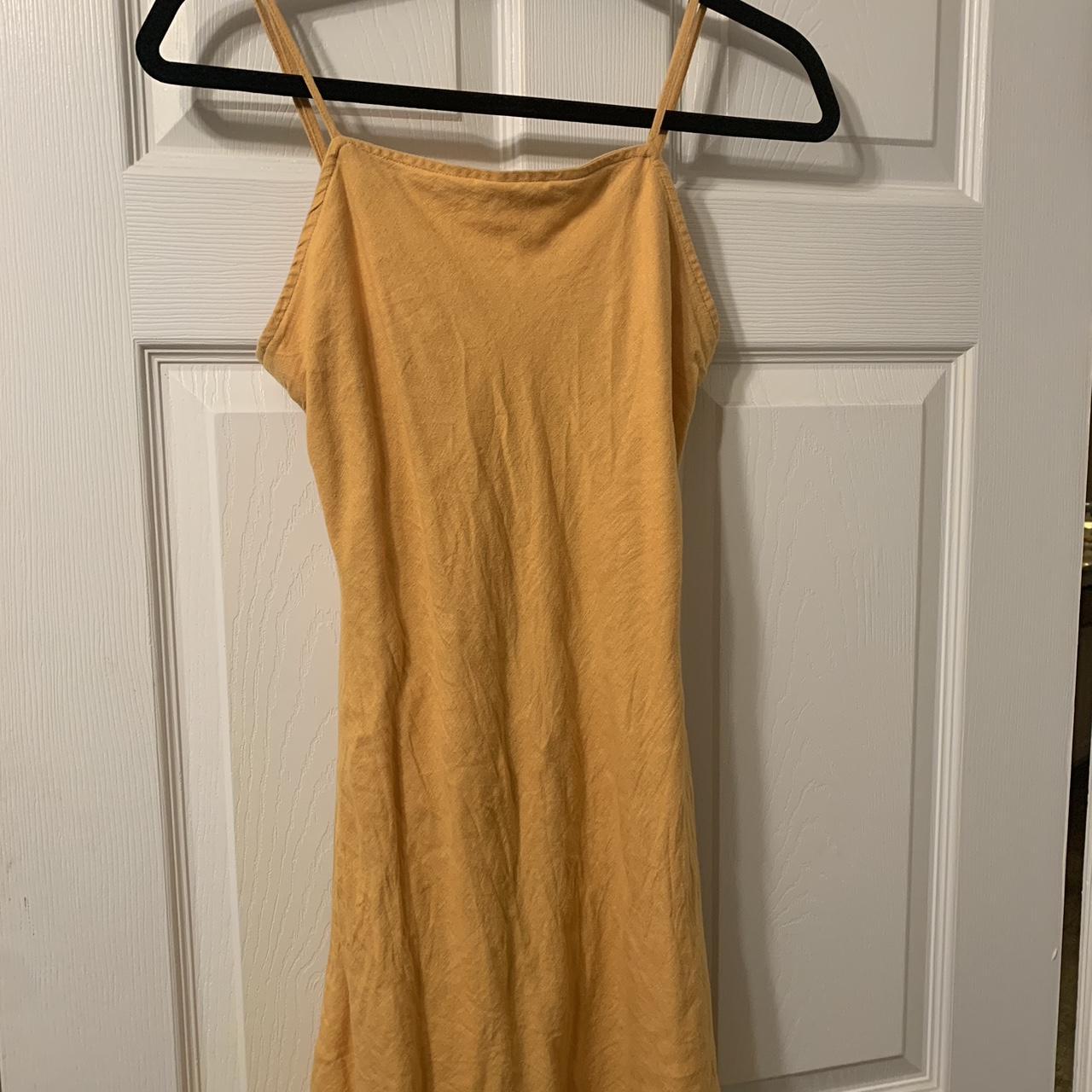 Abercrombie & Fitch Women's Yellow Dress | Depop