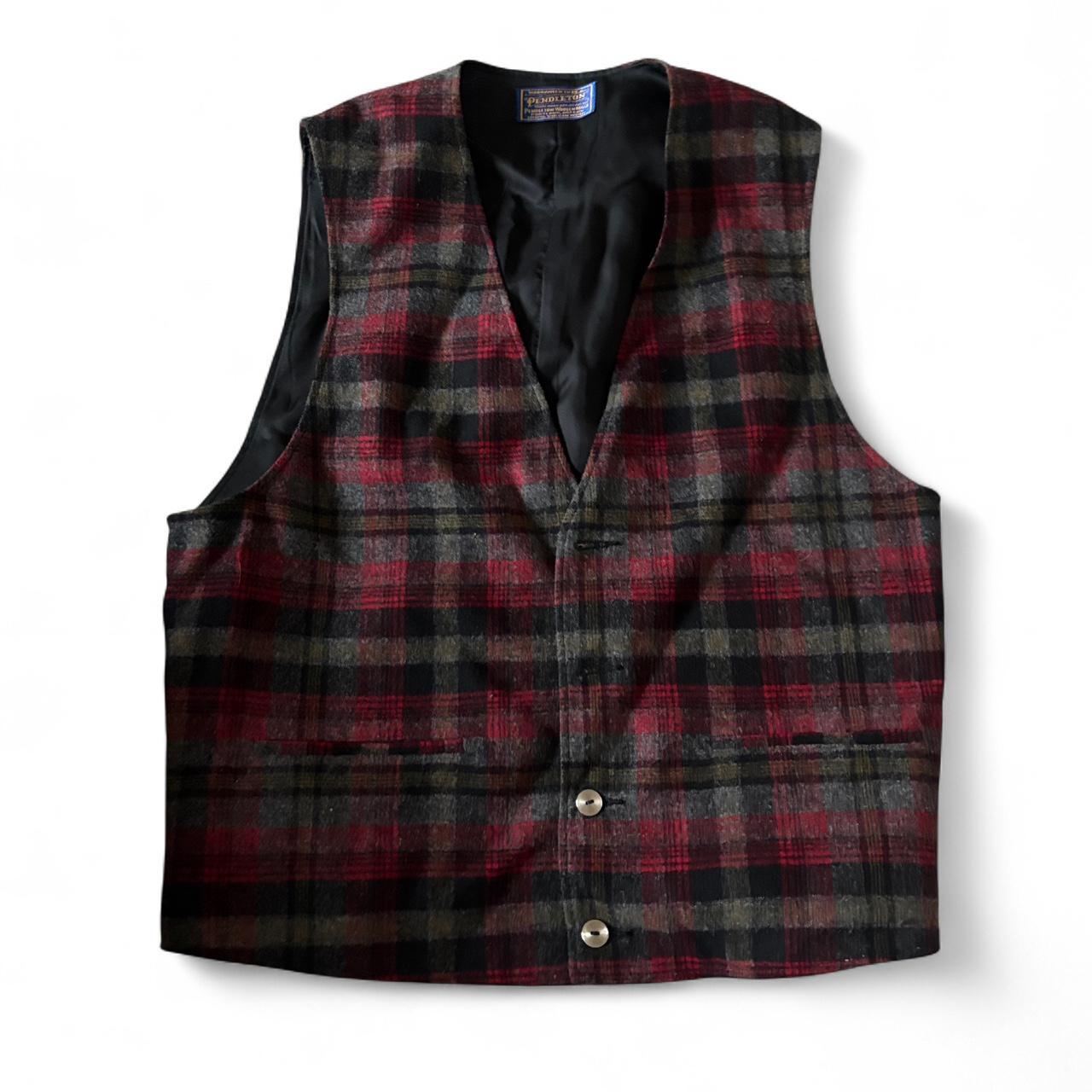 Pendleton Men's Vest - Multi/Red – Pendleton Bean… - image 1