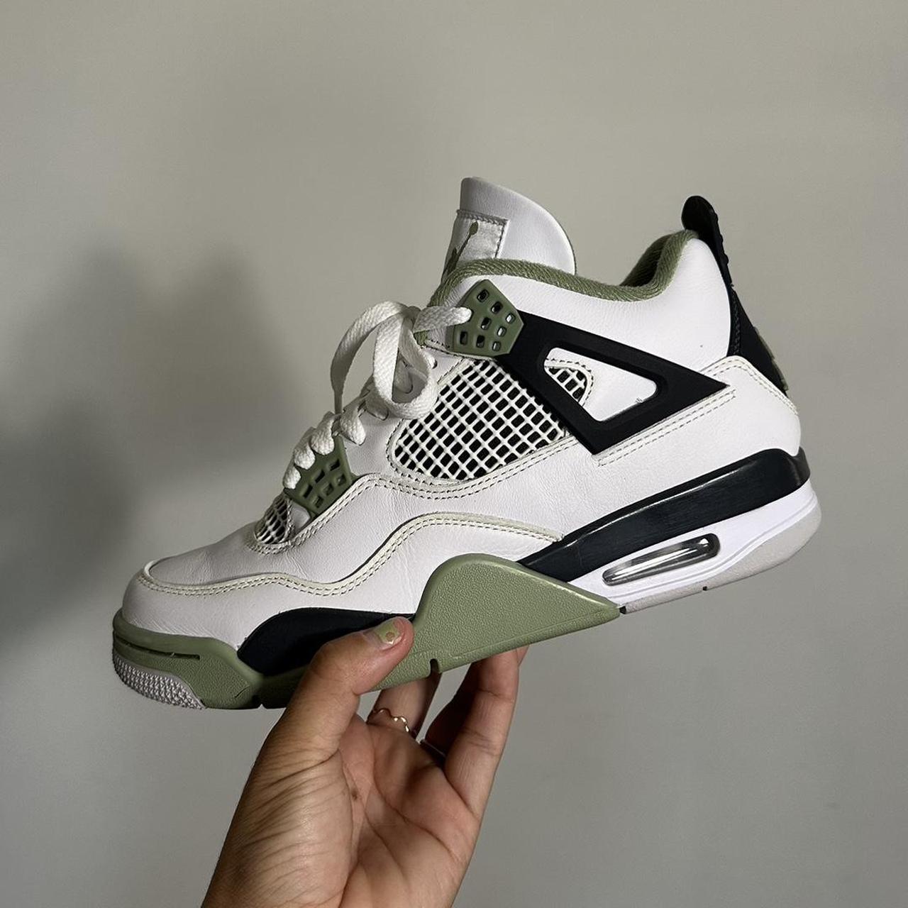 Jordan 4 sage green NIKE. open to offers! these are... - Depop