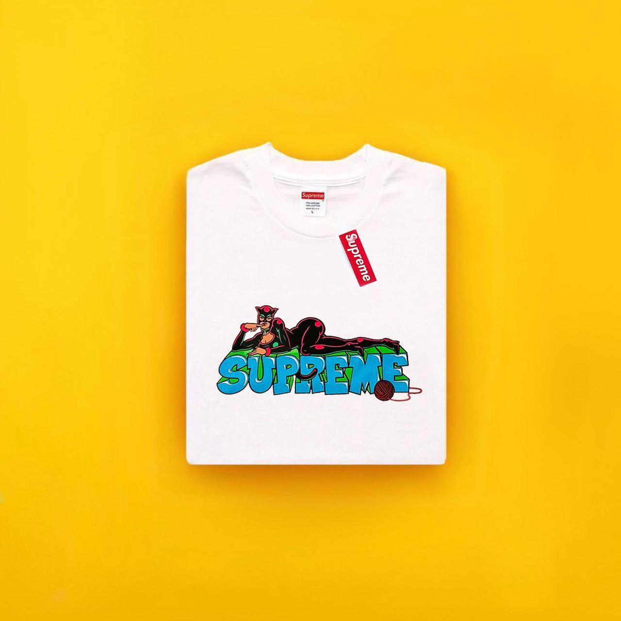 Supreme Men's White T-shirt | Depop