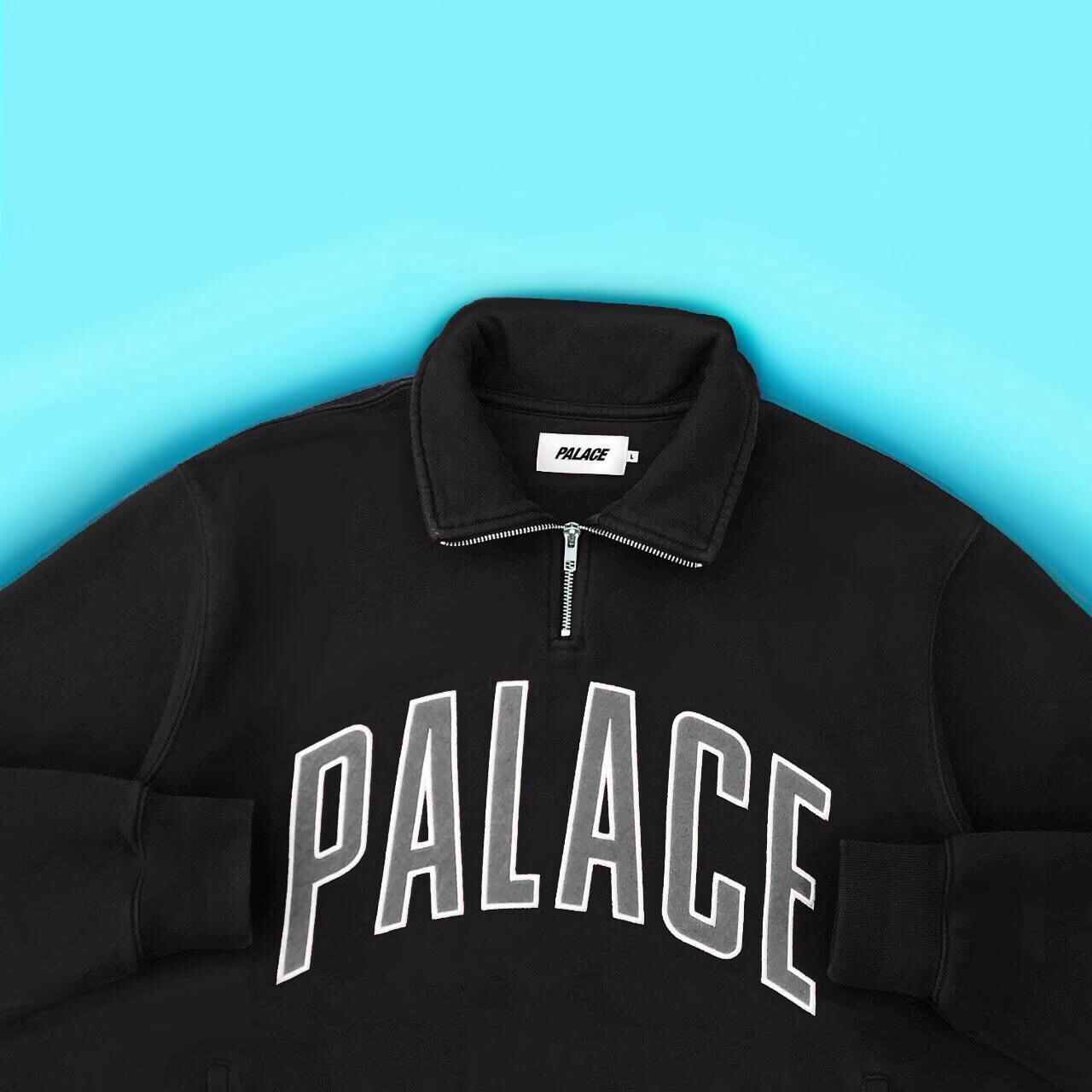 Palace Men's Black Sweatshirt | Depop