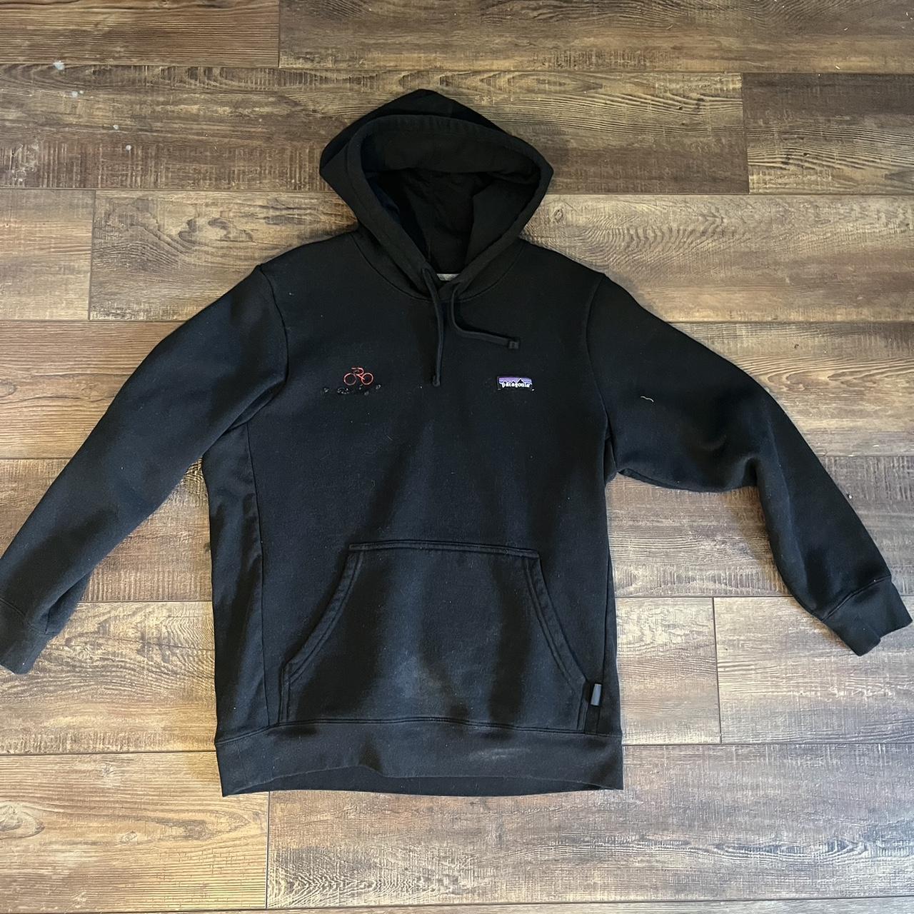 Patagonia Hoodie Slightly distressed on the front as... - Depop