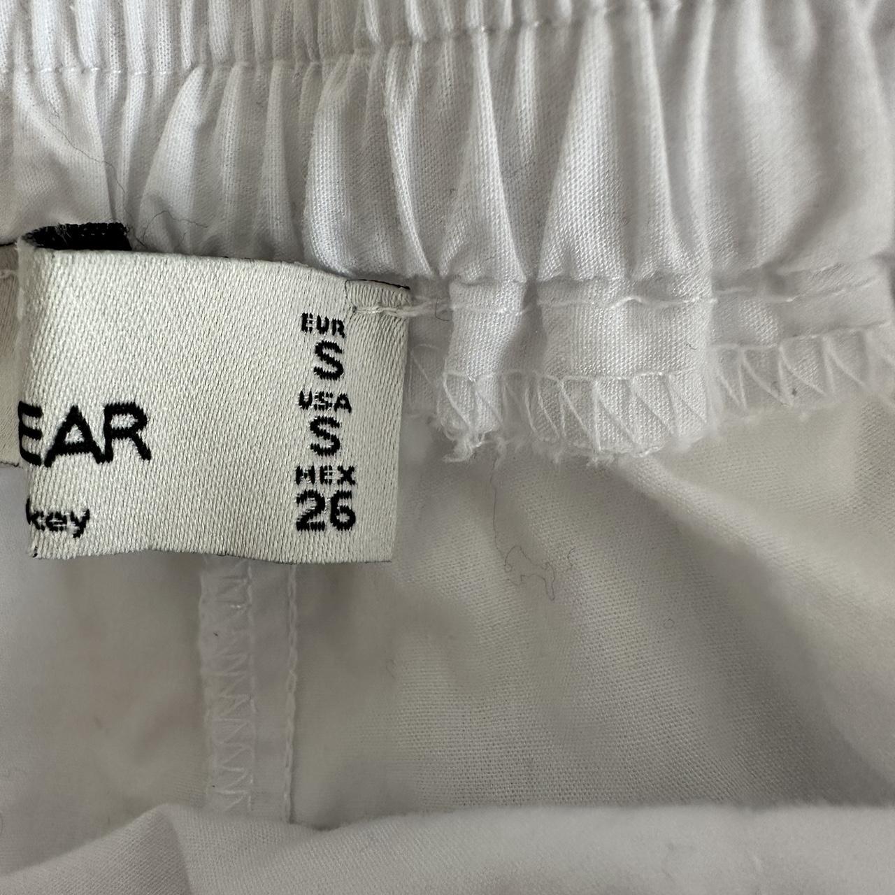 WHITE PULL AND BEAR SHORTS - size small (6/8) -... - Depop