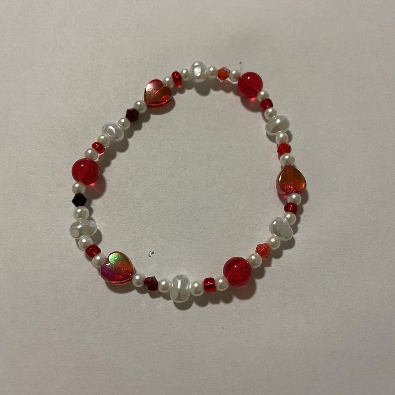 Women's White and Red Jewellery