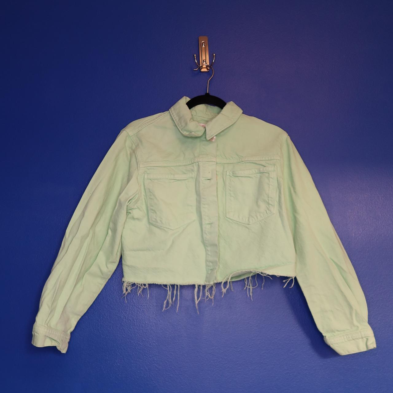 Zara Men's Green Jacket Depop