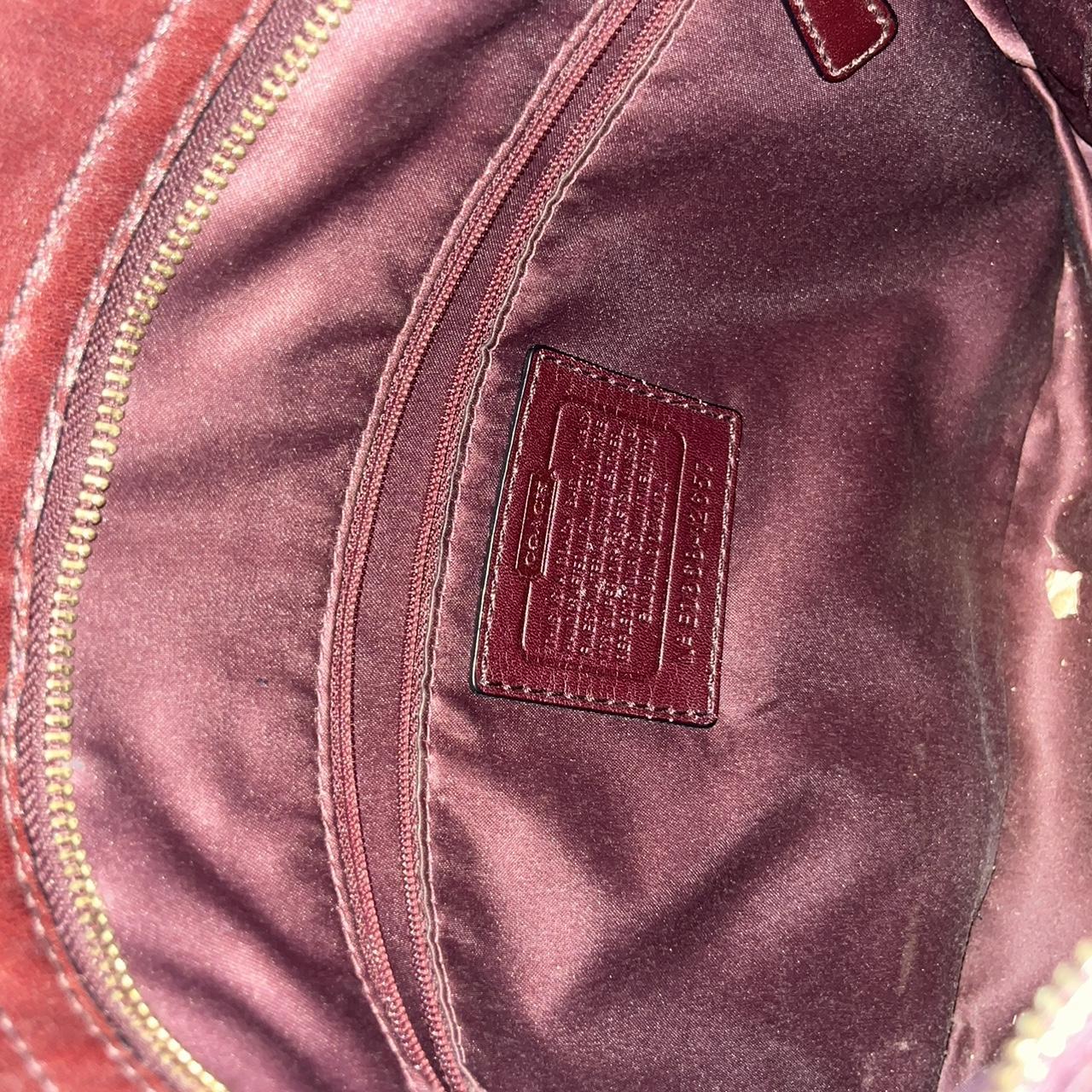 ✨Rare✨Coach Burgundy One-Shoulder Pouch burgundy-leather-coach-handbag