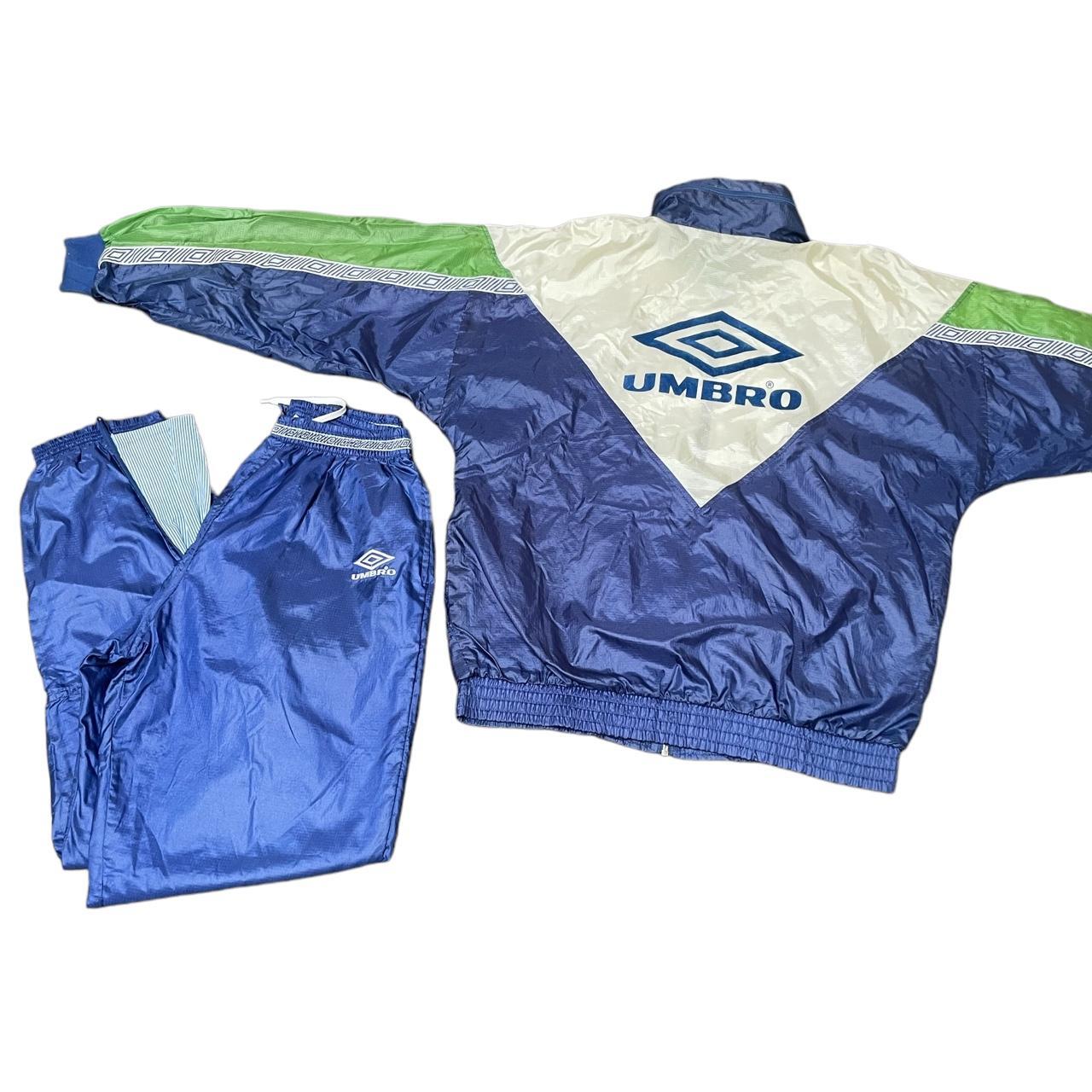 Vintage Umbro Soccer/Track Jacket Full Warm Up.... Depop