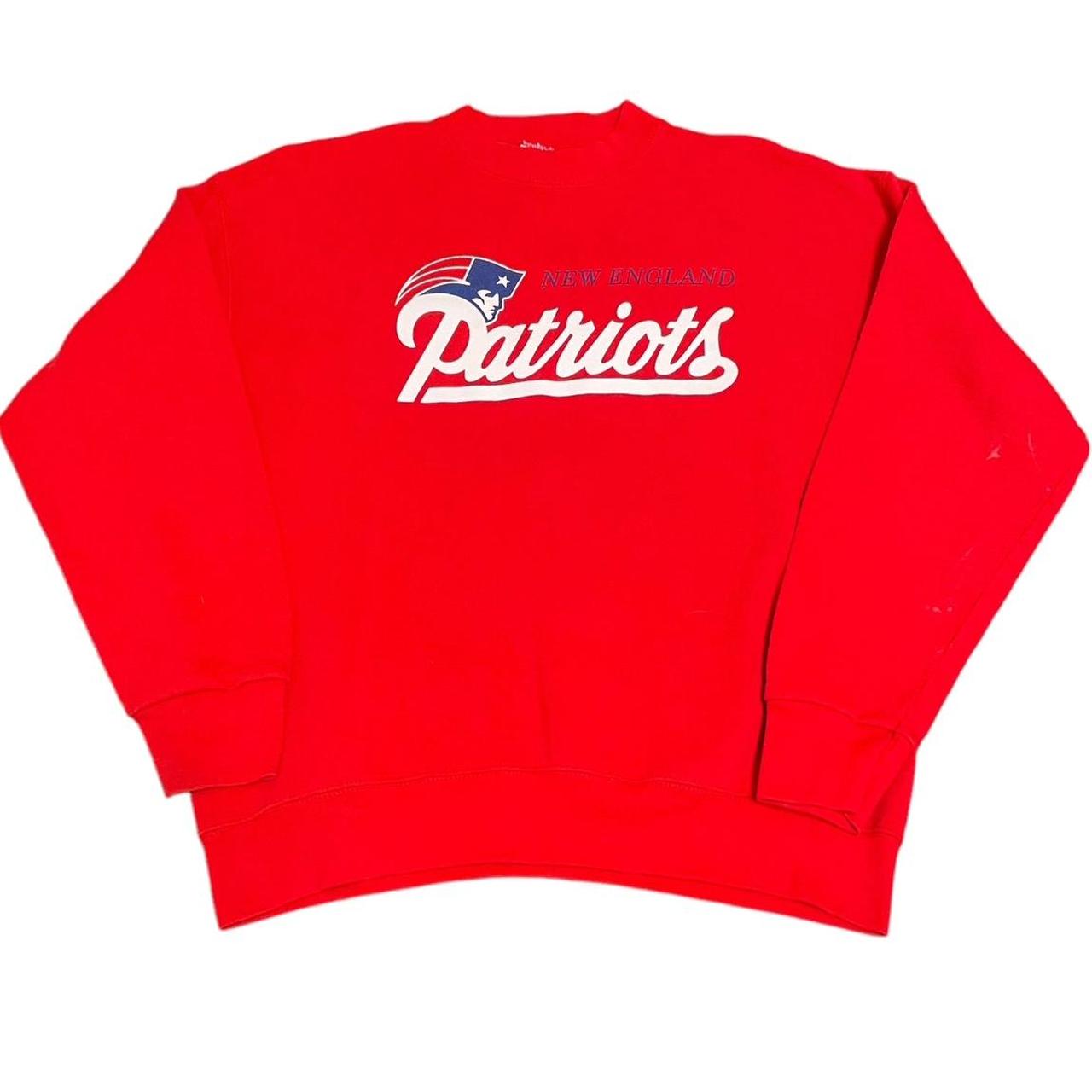 Vintage 90's oversized New England Patriots crewneck - Depop