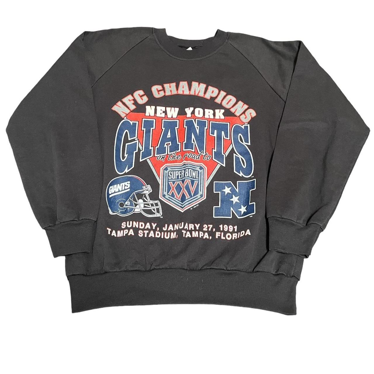 Vintage New York Giants NFL Sweatshirt Men's S fit - Depop