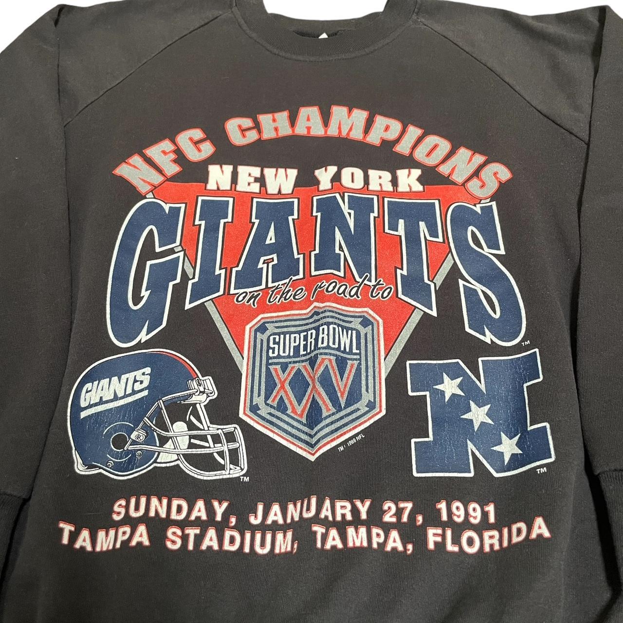 Vintage New York Giants NFL Sweatshirt Men's S fit - Depop