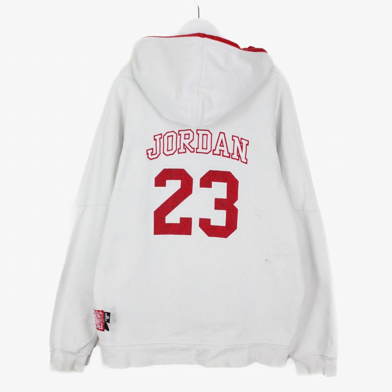 mens white jordan hoodie