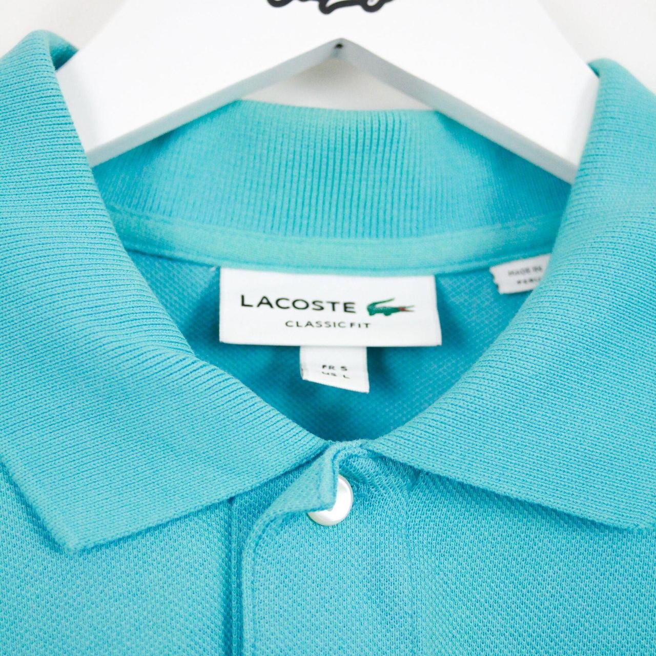 Lacoste Light Blue Polo Shirt... - Depop