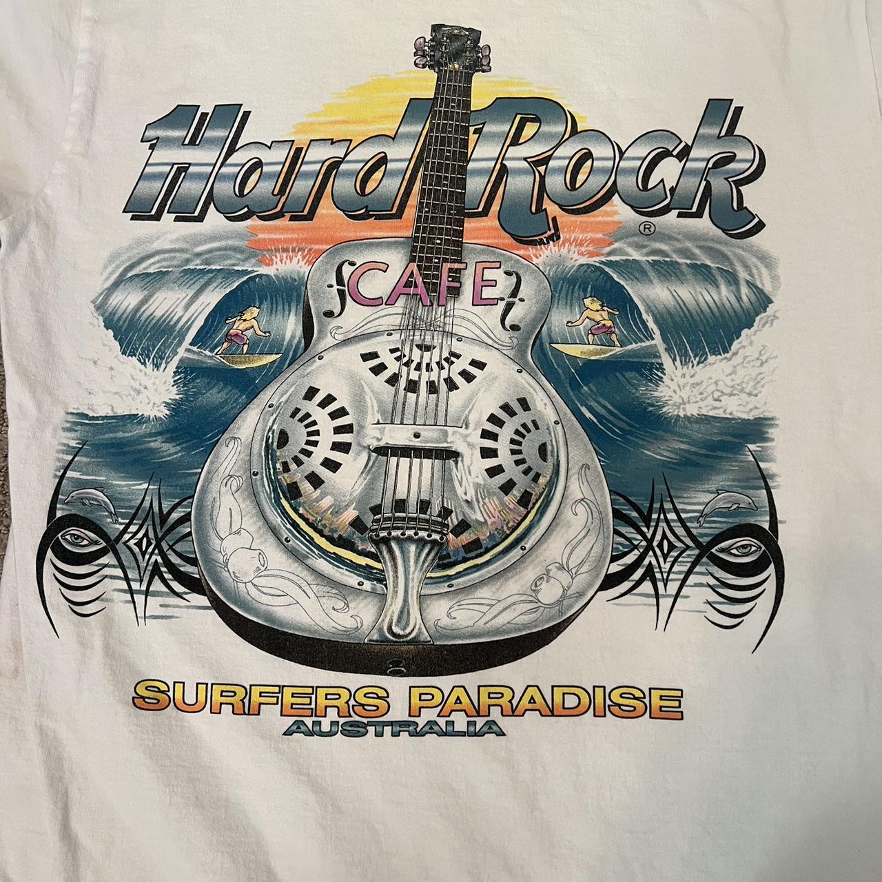 Hard Rock Cafe Men's White T-shirt | Depop