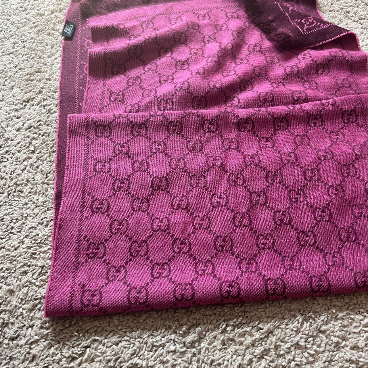 Gucci Women's Pink and Purple Scarf-wraps (2)