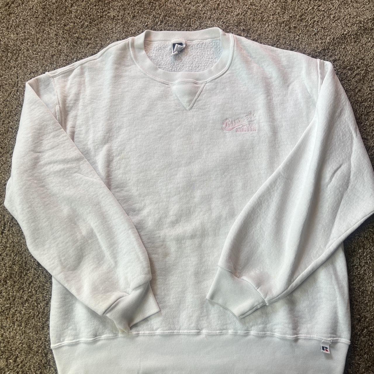 Russell Athletic Sweater Large A couple stains - Depop