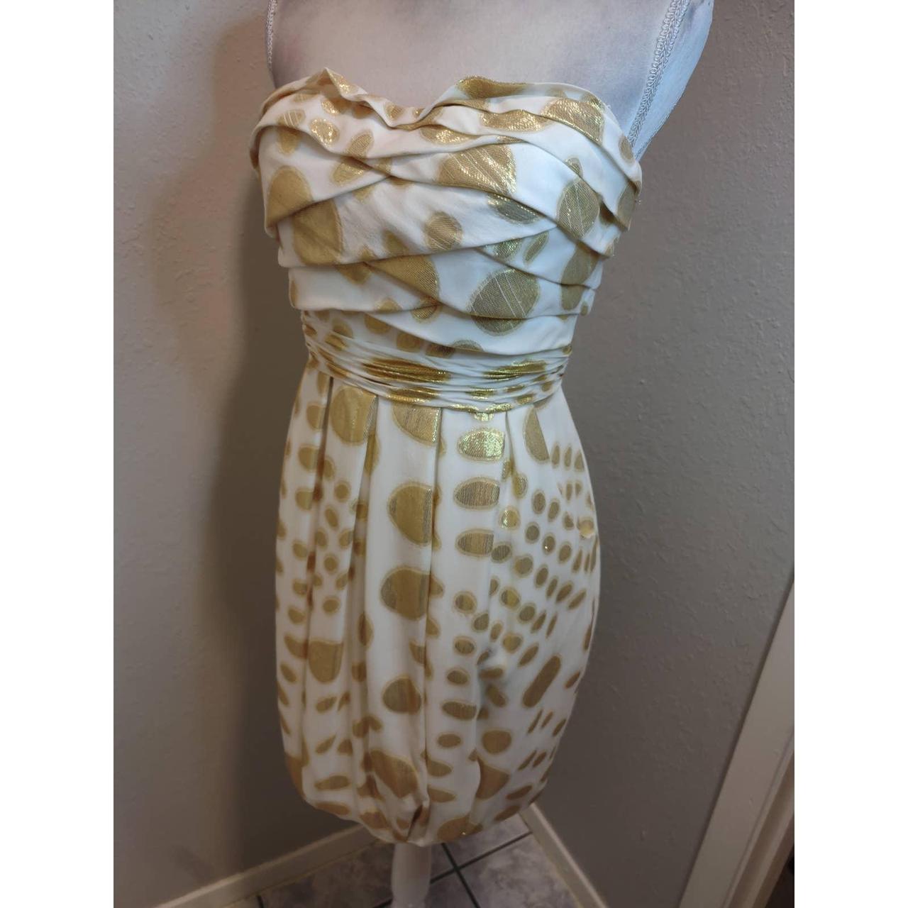 Aidan Mattox Gold Dress