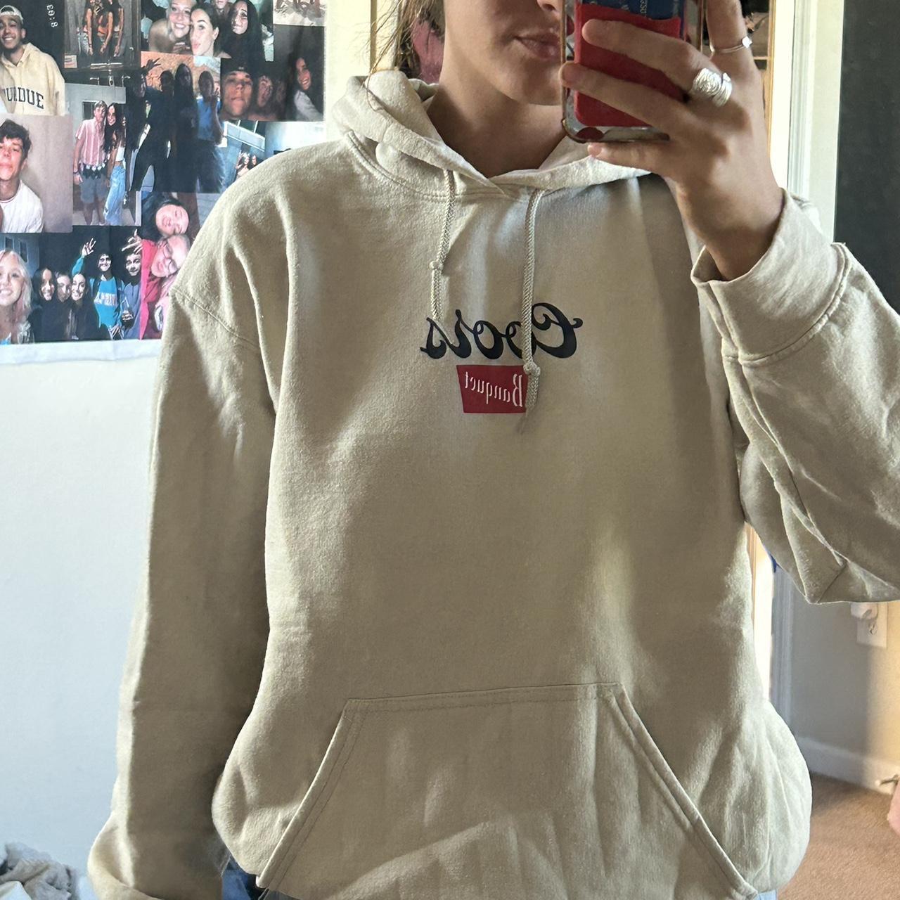 Cream Coors Banquet Hoodie - Depop