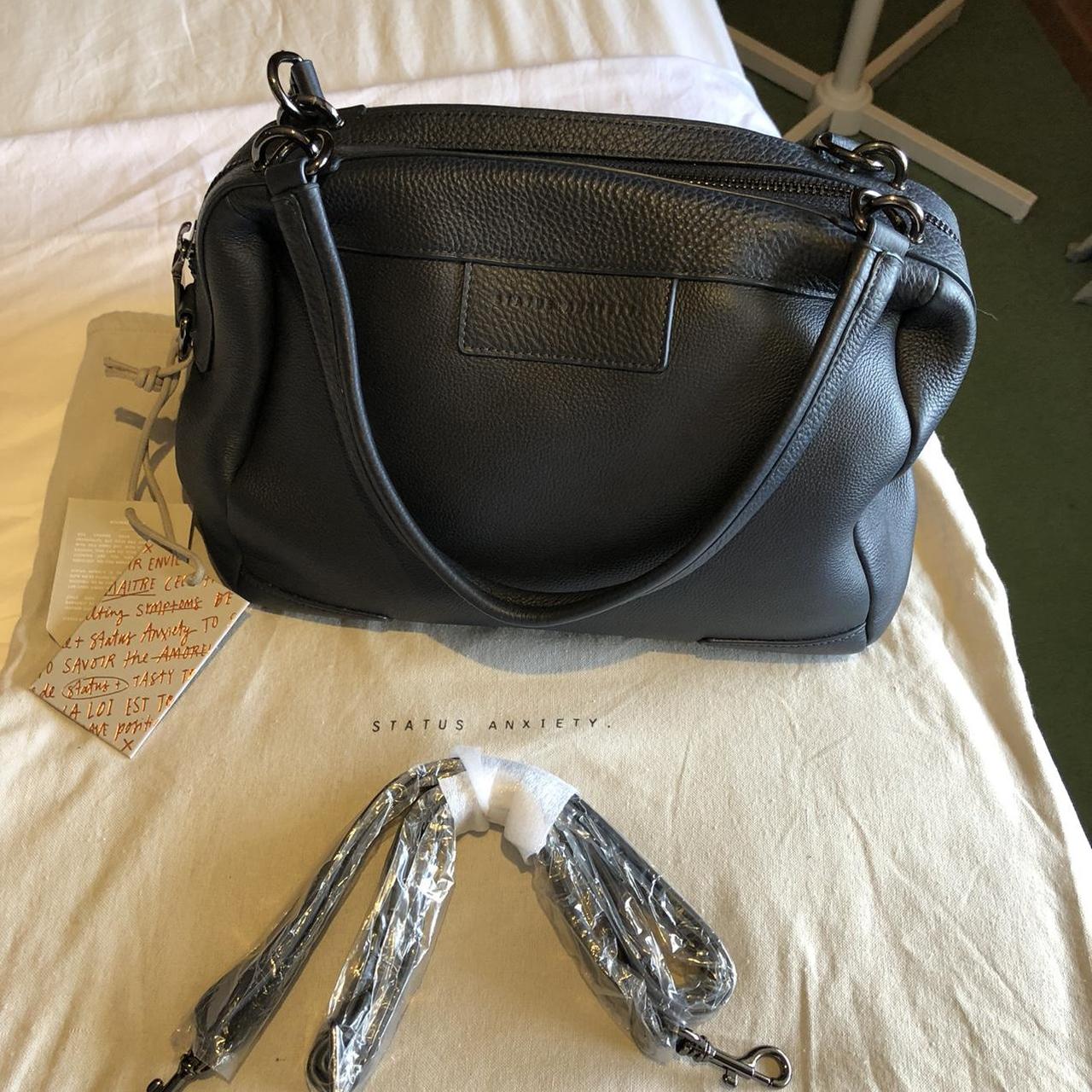 STATUS ANXIETY ‘Don’t Ask’ Navy bag Brand new with... Depop