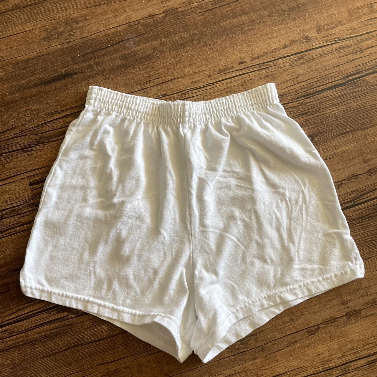 medium white soffe shorts super soft and comfy! - Depop