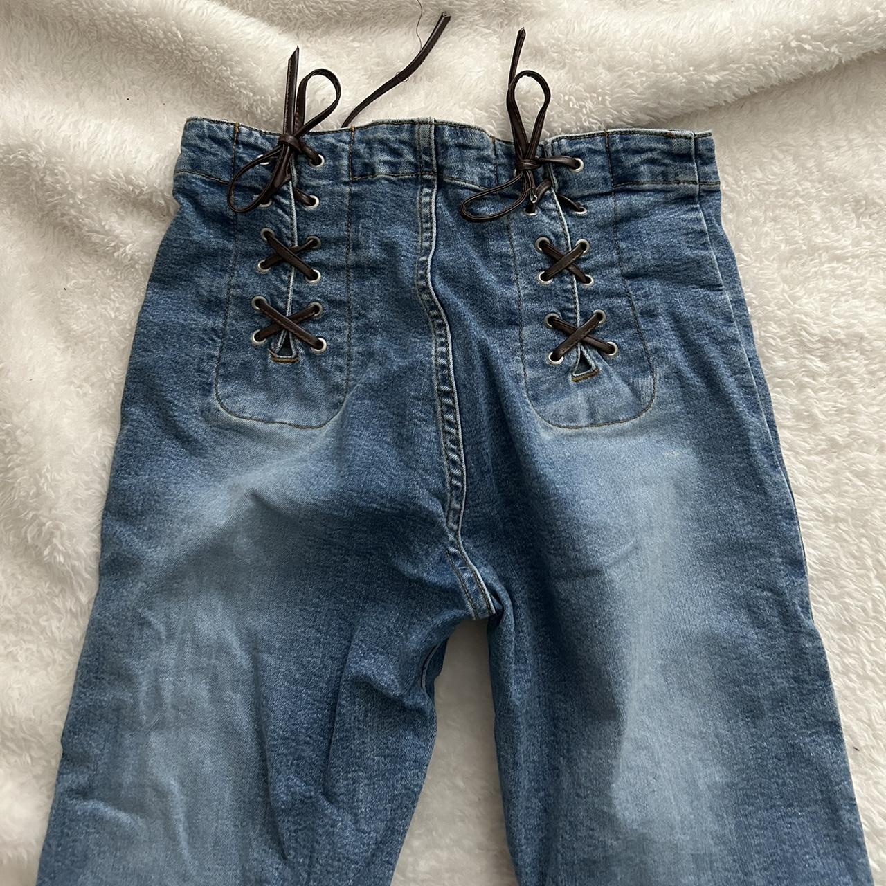 mudd lace up jeans