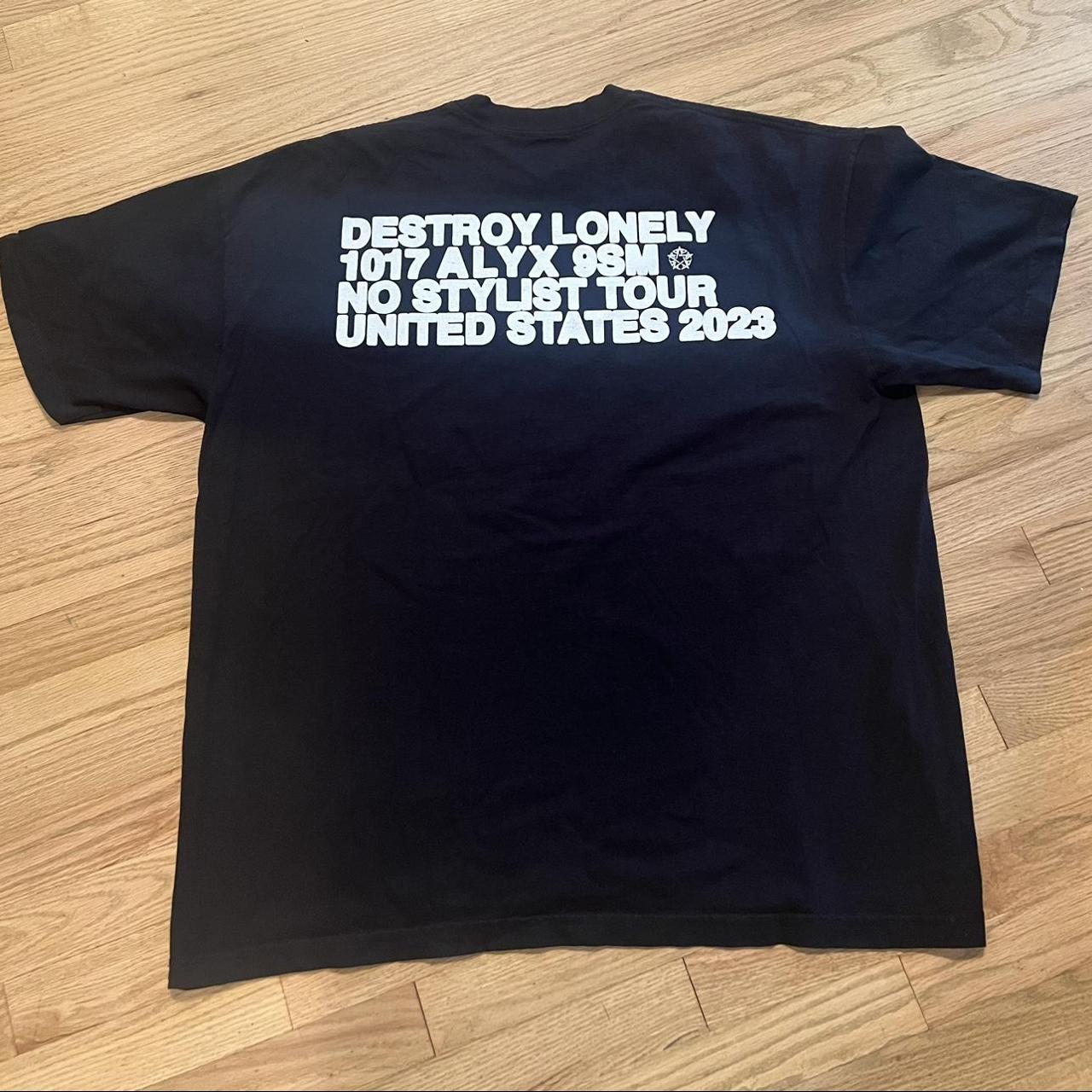 Destroy Lonely x 1017 ALYX tour shirt Size XL... - Depop