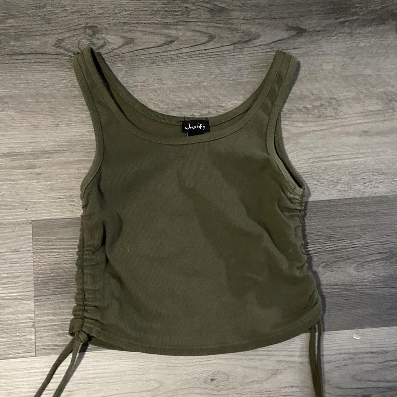 Women's Green Vests-tanks-camis