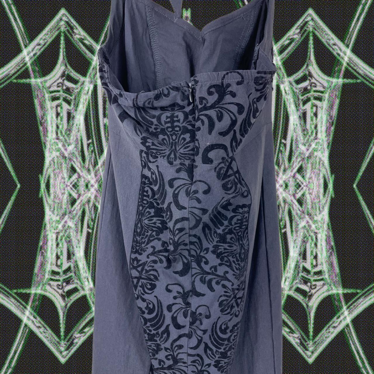 Killstar Women's Black and Silver Dress (4)