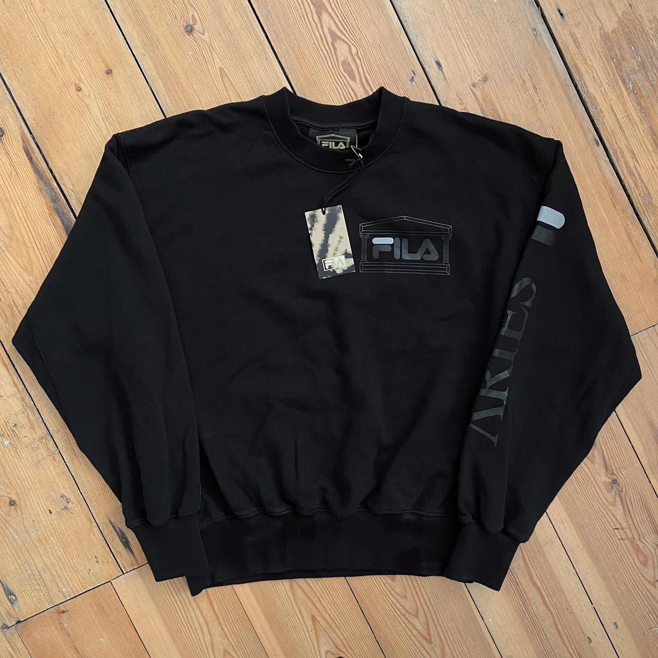 Aries x Fila Temple crewneck in black. Super rare... - Depop