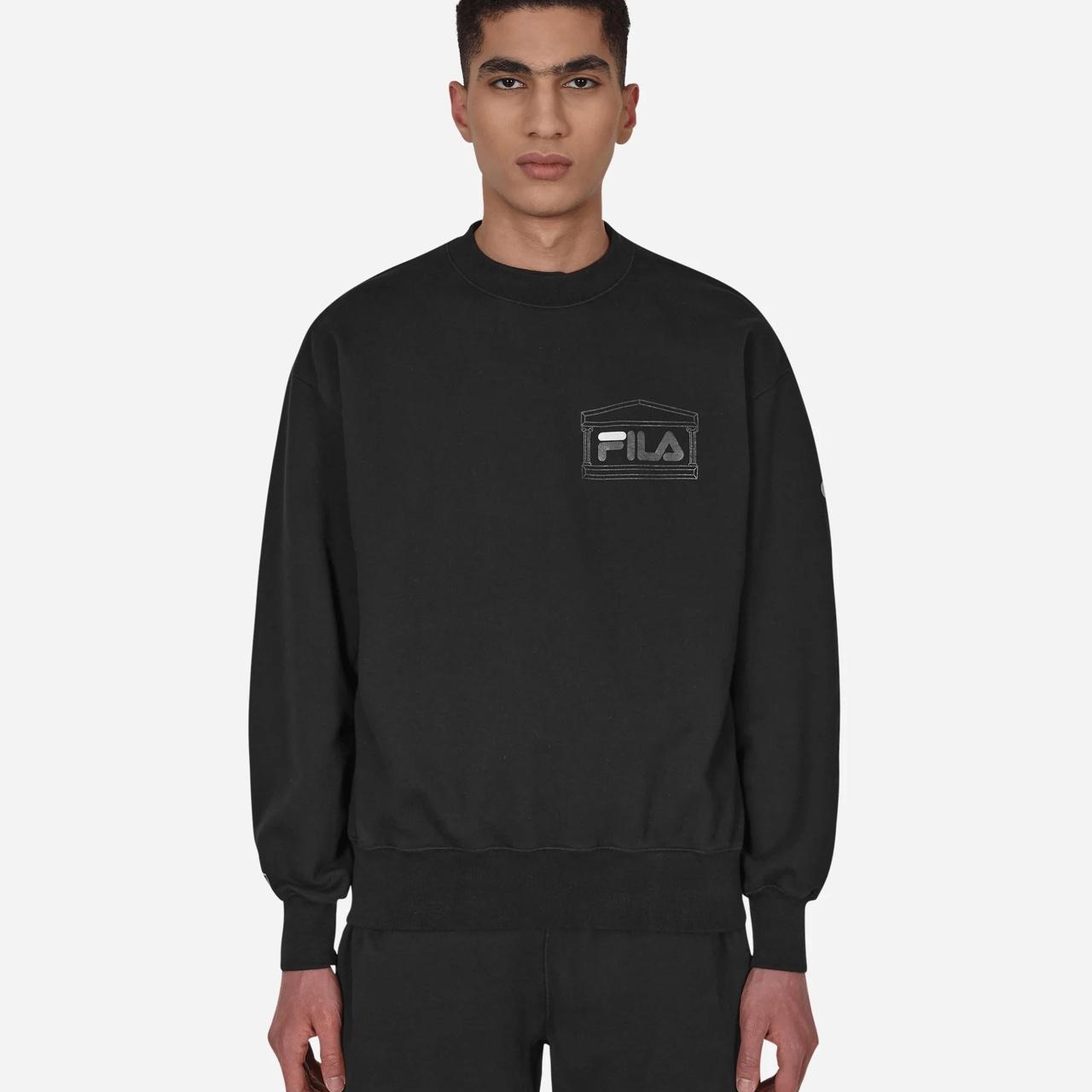 Aries x Fila Temple crewneck in black. Super rare... - Depop