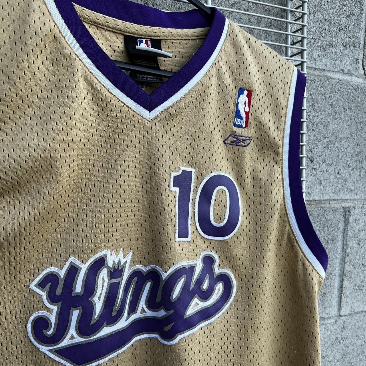 Reebok, Shirts & Tops, Sacramento Kings Mike Bibby Gold Jersey