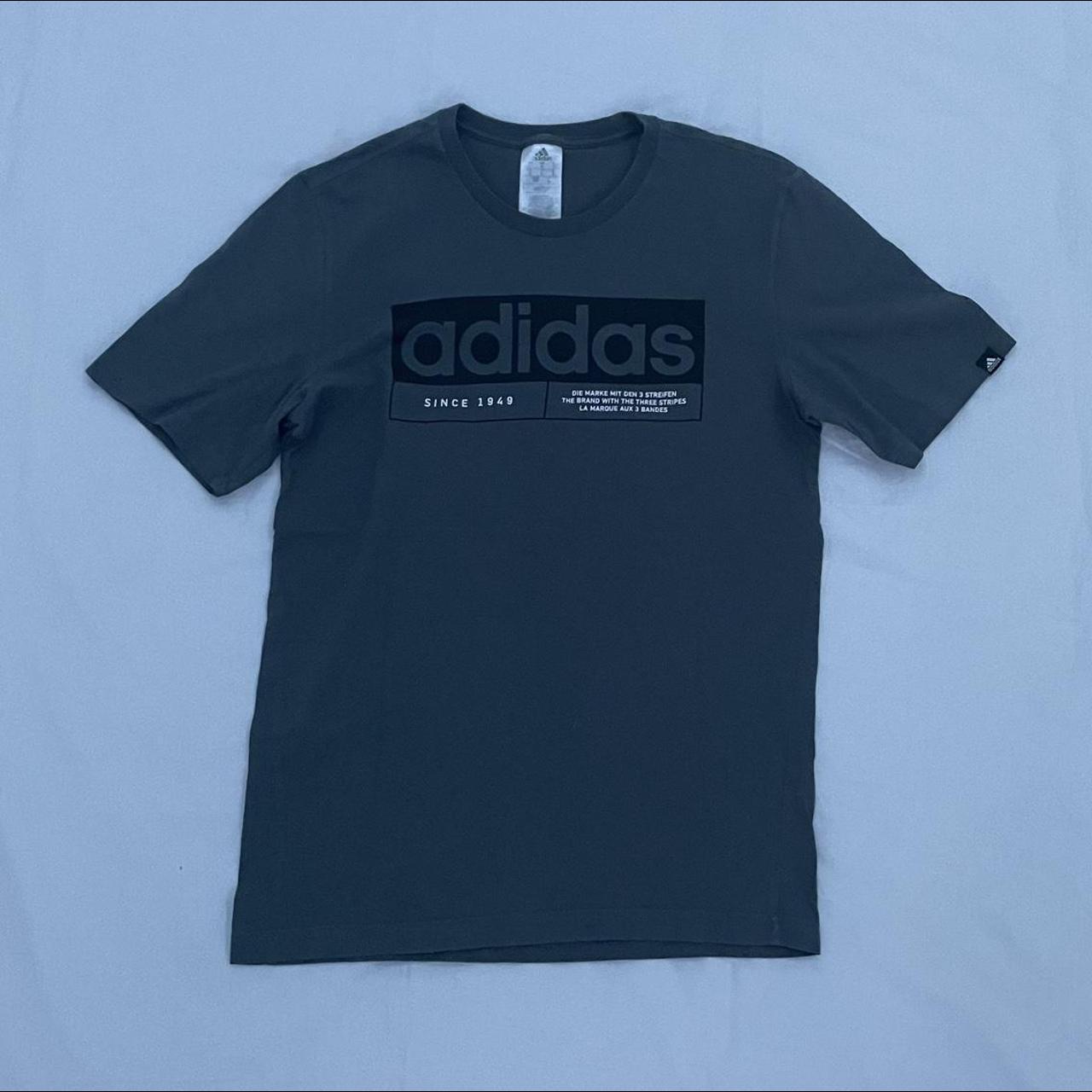 Adidas t-shirt (grey) Size: UK Small Condition:... - Depop