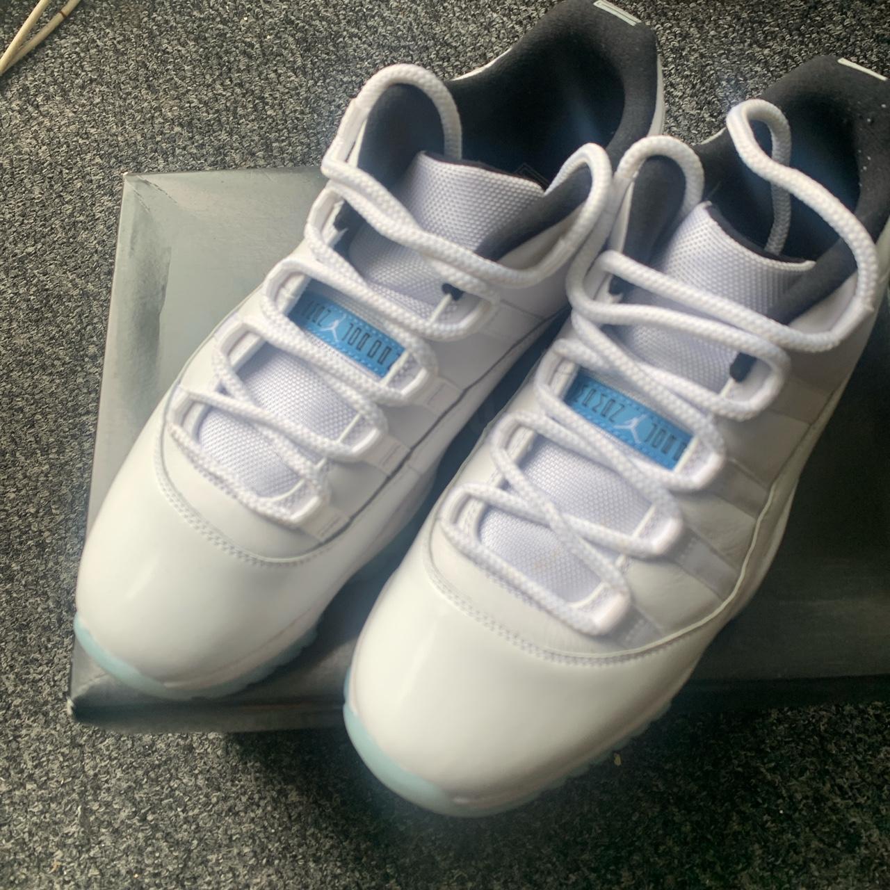 jordan 11 blue and white