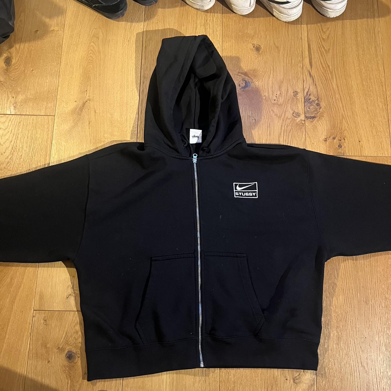 black nike x stussy zip up... - Depop